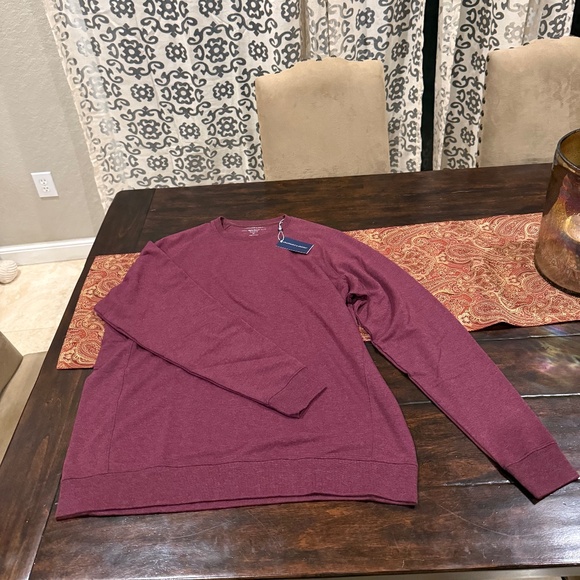 Holderness & Bourne Men's XL The Kennedy Heathered Dark Claret MSRP $135 - Picture 3 of 9